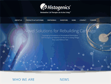 Tablet Screenshot of histogenics.com